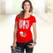 Maternity Cute Printed Short Sleeved Tshirt Top-red skeleton-L-JadeMoghul Inc.