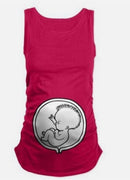 Maternity cute Printed sleeveless T Shirt top-as photo 3-S-JadeMoghul Inc.