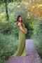 Maternity Dress - Short Sleeve Stretch Cotton Pregnancy Dress-green-L-JadeMoghul Inc.