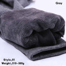 Maternity Warm Pants With Soft Fur Lining-Gray style01-L-JadeMoghul Inc.