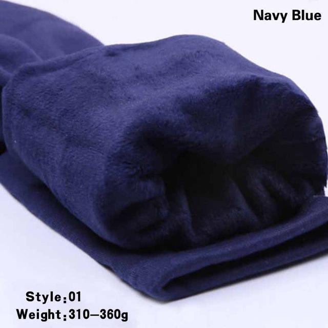 Maternity Warm Pants With Soft Fur Lining-Navy Blue style01-L-JadeMoghul Inc.