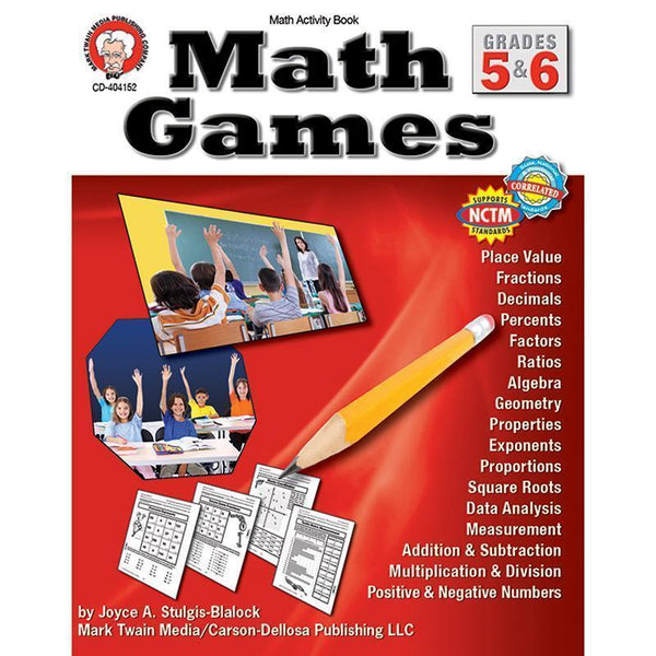 MATH GAMES GR 5-6-Learning Materials-JadeMoghul Inc.