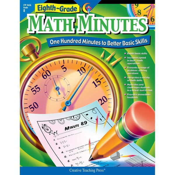 MATH MINUTES - 8TH GR-Learning Materials-JadeMoghul Inc.