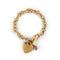 Matte Gold Toggle Charm Bracelet with Gemstone Charm Citrine (november) (Pack of 1)-Personalized Gifts for Women-JadeMoghul Inc.