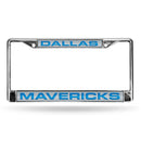 Porsche License Plate Frame Mavericks Laser Chrome Frame Silver Background With Royal Letters