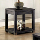 Meadow Transitional Style End Table-Side Tables and End Tables-Antique Black-Wood-JadeMoghul Inc.