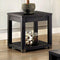 Meadow Transitional Style End Table-Side Tables and End Tables-Antique Black-Wood-JadeMoghul Inc.