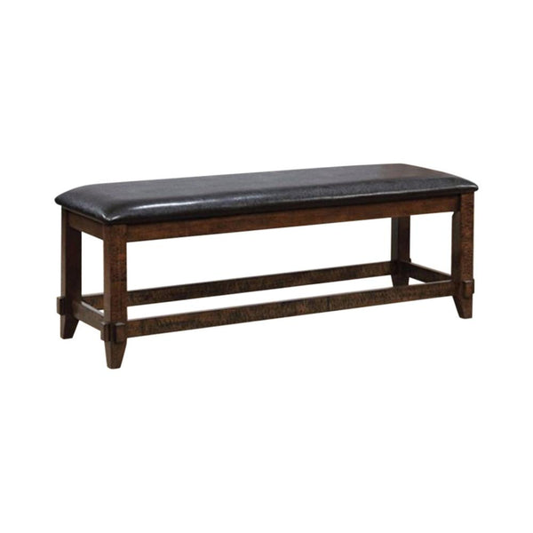 Meagan I Transitional Style Bench , Brown Cherry-Accent and Storage Benches-Brown Cherry-Wood-JadeMoghul Inc.