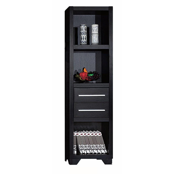 Media Racks and Towers Spacious Media Tower With Drawers, Brown Benzara