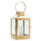 Medium Decorative Candle Lantern - Gold (Pack of 1)-Wedding Reception Decorations-JadeMoghul Inc.