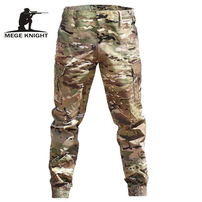 Mege Brand Men Fashion Streetwear Casual Camouflage Jogger Pants Tactical Military Trousers Men Cargo Pants for Droppshipping AExp