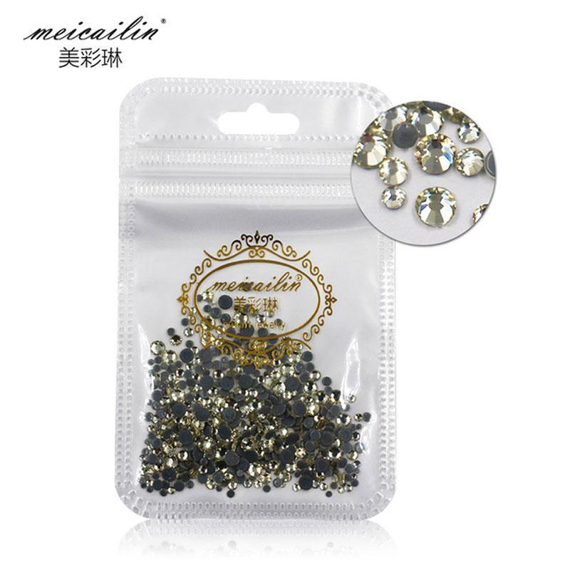 Meicailin 5g Nail Art AB Color HotFix Rhinestone Crystal AB Color DIY Flatback Nail Rhinestones Decoration Crystal Stones-1-JadeMoghul Inc.