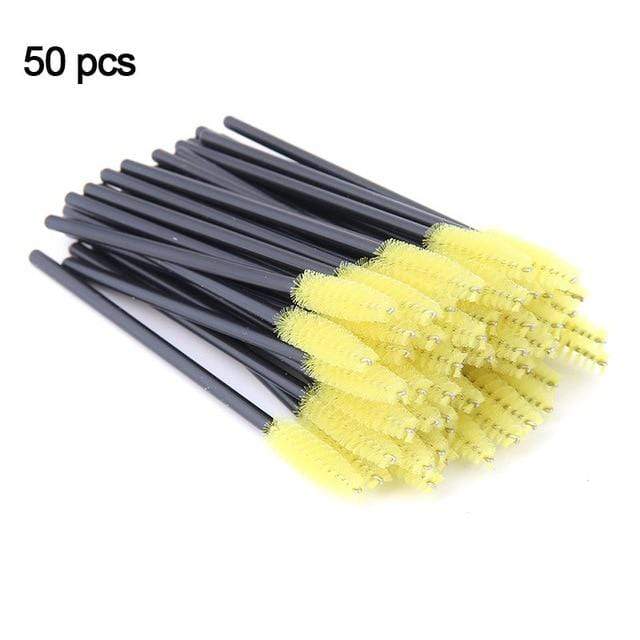 MEISHENJIE Good Quality Disposable 5-50 Pcs Crystal Eyelash Makeup Brushes Diamond Handle Mascara Wands Eyelash Extension Tools AExp