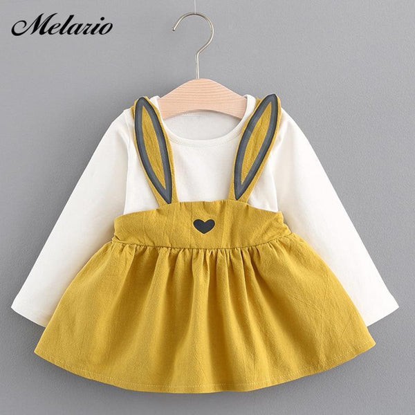 Melario Baby Dresses 2017 Summer New Baby Girls Clothes Lace Bow tie Mini A-Line Baby Princess Dress Cute Cotton Kids Clothing-Pink 1-6M-JadeMoghul Inc.