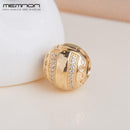 Memnon autumn collection round charms 925 sterling silver jewelry clip bead fit charm bracelet diy for women fashion accessories-Gold-plated-JadeMoghul Inc.