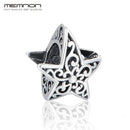 Memnon Really 925 Sterling Silver Hollow Star With Red Stone Fit Charms Silver 925 Original Bracelet DIY Women Jewelry Making--JadeMoghul Inc.