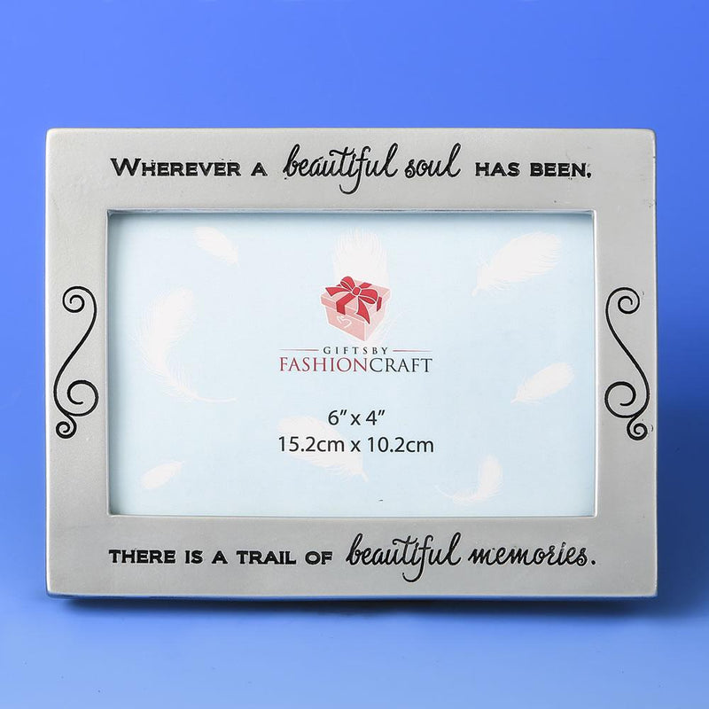 Memorial frame 6 x 4 silver-Personalized Gifts By Type-JadeMoghul Inc.