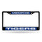 Black License Plate Frame Memphis Black Laser Chrome Frame