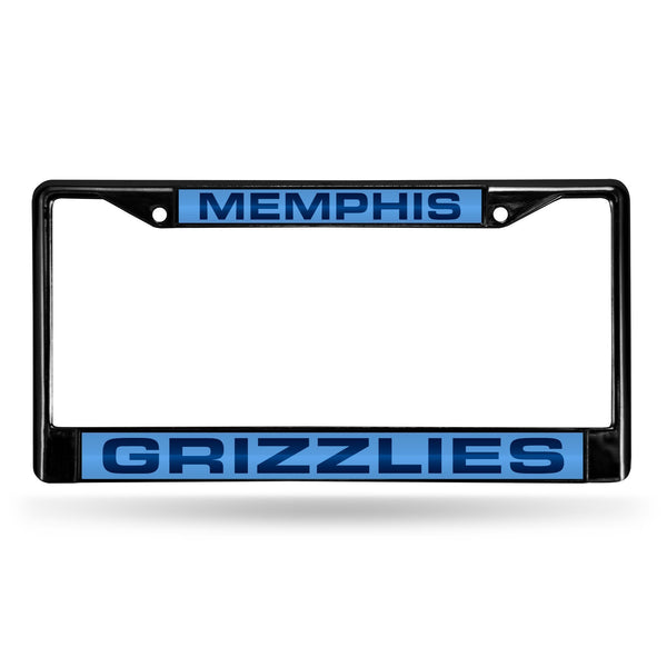 Honda License Plate Frame Memphis Grizzlies Black Laser Chrome Frame