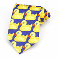Trendy Style Lovely Yellow Duck Printed Young Men Leisure Tie