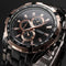 Men Analog Watch / Full Stainless Steel Military Wrist Watch-Black Gold Black-JadeMoghul Inc.