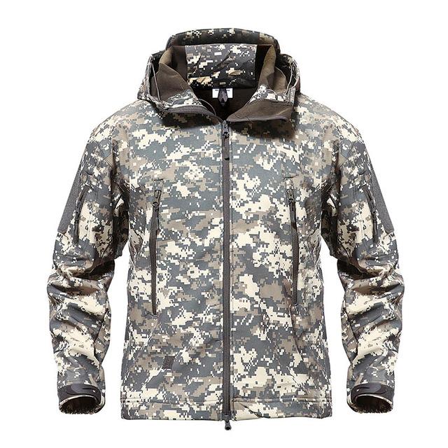 Men Army Camouflage Military Tactical Jackets / Waterproof Windbreaker Raincoat-ACU-S-China-JadeMoghul Inc.