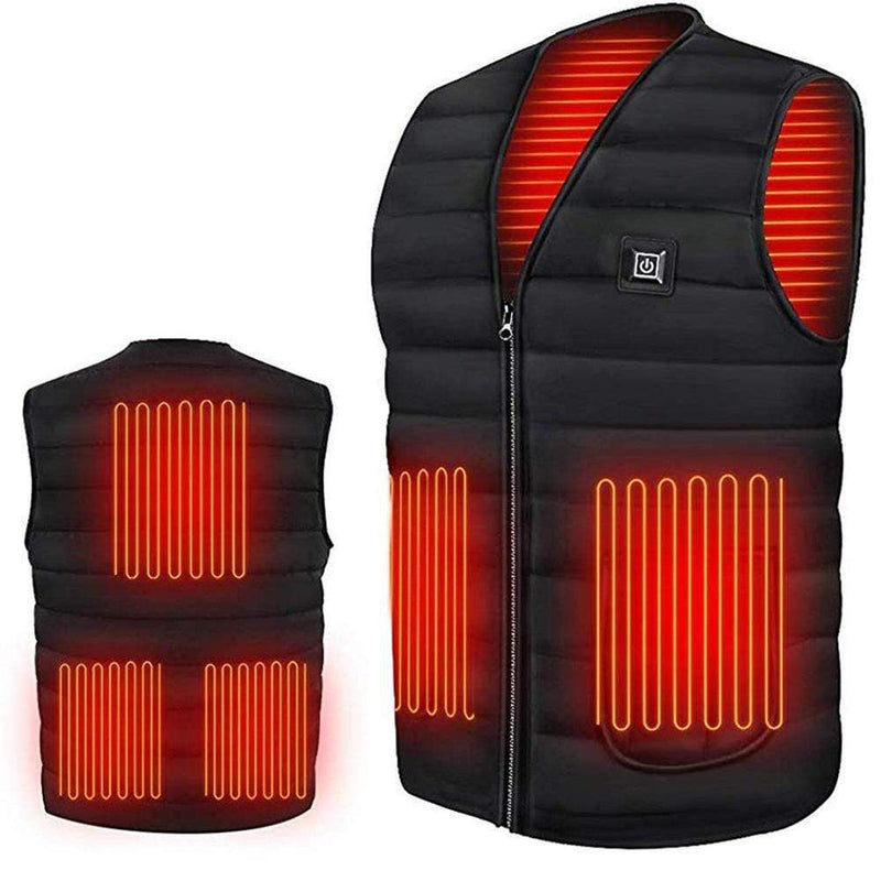 Men Autumn winter Smart heating Cotton Vest USB Infrared Electric Heating Vest Women Outdoor Flexible Thermal Winter Warm Jacket JadeMoghul Inc. 