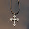 Men Bijoux Vinatge Silver Plated Elephant Wing Cross Love Leather Necklace Pendant For Women Chain Collares Jewelry Bijoux 2017-N697-JadeMoghul Inc.