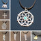 Men Bijoux Vinatge Silver Plated Elephant Wing Cross Love Leather Necklace Pendant For Women Chain Collares Jewelry Bijoux 2017-N697-JadeMoghul Inc.