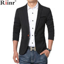 Men Blazer / Slim Fit Men Suit Jacket-Black-XL-JadeMoghul Inc.