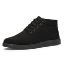Men Boots Winter Snow Boots For Man Lace-Up Style Fashion Casual Plush Non-slip Keep Warm Youth Cotton Shoes-Black-5.5-JadeMoghul Inc.