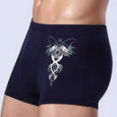 Men Boxer Short / Mid-Waist Breathable Underwear-U1SL Dark Blue-L-JadeMoghul Inc.