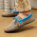 Men Breathable Fashion Weaving Casual Shoes-Blue Casual Shoes-6.5-JadeMoghul Inc.