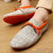 Men Breathable Fashion Weaving Casual Shoes-Orange Casual Shoes-6.5-JadeMoghul Inc.