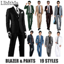 Men Business Suit Slim Fit Tuxedo-16-S-JadeMoghul Inc.