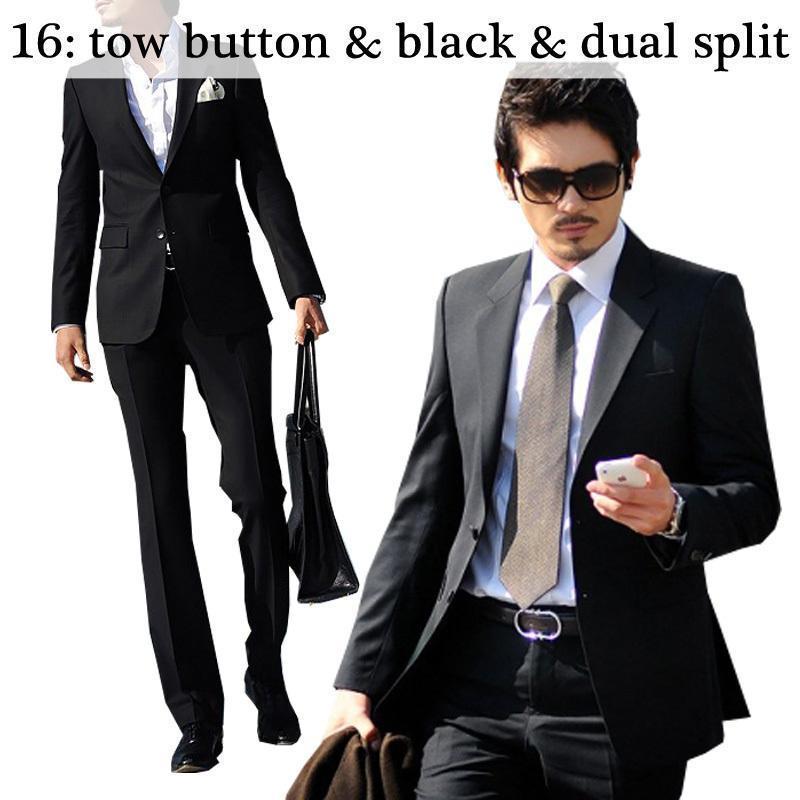 Men Business Suit Slim Fit Tuxedo-16-S-JadeMoghul Inc.