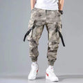 Men Cargo Pants Black Ribbons Block Multi-Pocket 2020 Harem Joggers Harajuku Sweatpant Hip Hop Casual Male Trousers AExp