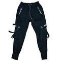 Men Cargo Pants Black Ribbons Block Multi-Pocket 2020 Harem Joggers Harajuku Sweatpant Hip Hop Casual Male Trousers AExp