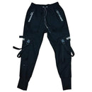 Men Cargo Pants Black Ribbons Block Multi-Pocket 2020 Harem Joggers Harajuku Sweatpant Hip Hop Casual Male Trousers AExp