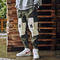 Men Cargo Pants Black Ribbons Block Multi-Pocket 2020 Harem Joggers Harajuku Sweatpant Hip Hop Casual Male Trousers AExp