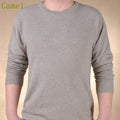 Men Cashmere Blend Long Sleeve Pullover / Soft Warm Knitwear-camel-S-JadeMoghul Inc.