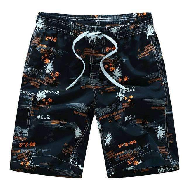 Men Casual Beach Shorts-Orange-M-JadeMoghul Inc.