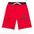 Men Casual Drawstring Cotton Bermuda Shorts-Red-M-JadeMoghul Inc.
