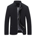 Men Casual Jacket Slim Fit / All Season Outerwear-Black-M-JadeMoghul Inc.