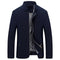 Men Casual Jacket Slim Fit / All Season Outerwear-Blue-M-JadeMoghul Inc.