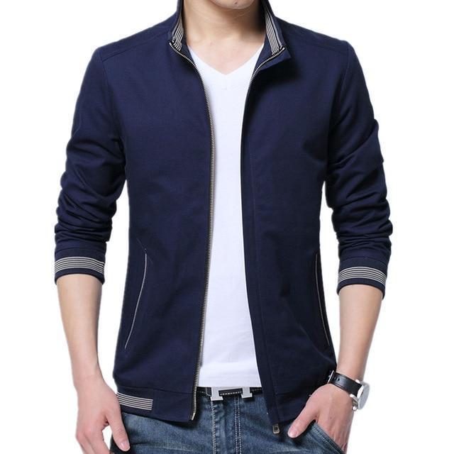 Men Casual Jacket - Slim Fit Blazer-blue 2-XL-JadeMoghul Inc.