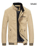 Men Casual Jacket - Slim Fit Blazer-khaki 1-XL-JadeMoghul Inc.