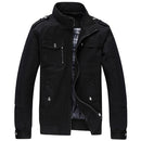 Men Casual Multi-Pocket Comfortable Jacket-Black-M-JadeMoghul Inc.