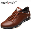 Men Casual Shoes / Fashionable Leather Flats-Brown Casual Shoes-6-JadeMoghul Inc.