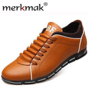 Men Casual Shoes / Fashionable Leather Flats-Yellow Casual Shoes-6-JadeMoghul Inc.